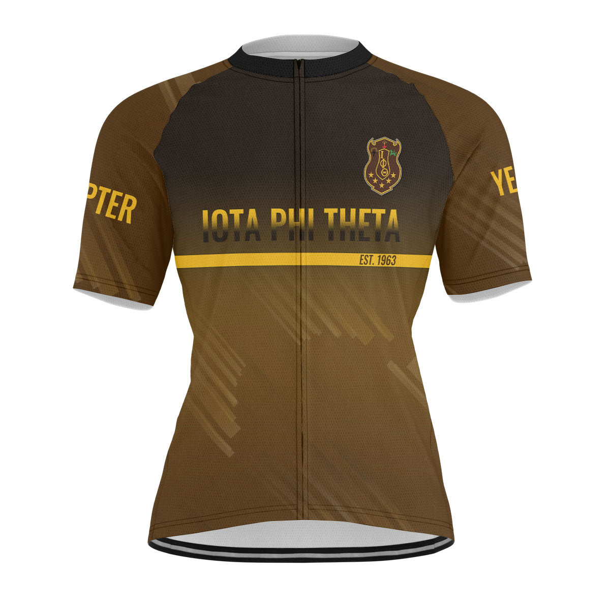 Iota Phi Theta Cycling Jersey Custom Charcoal Brown Iced Style