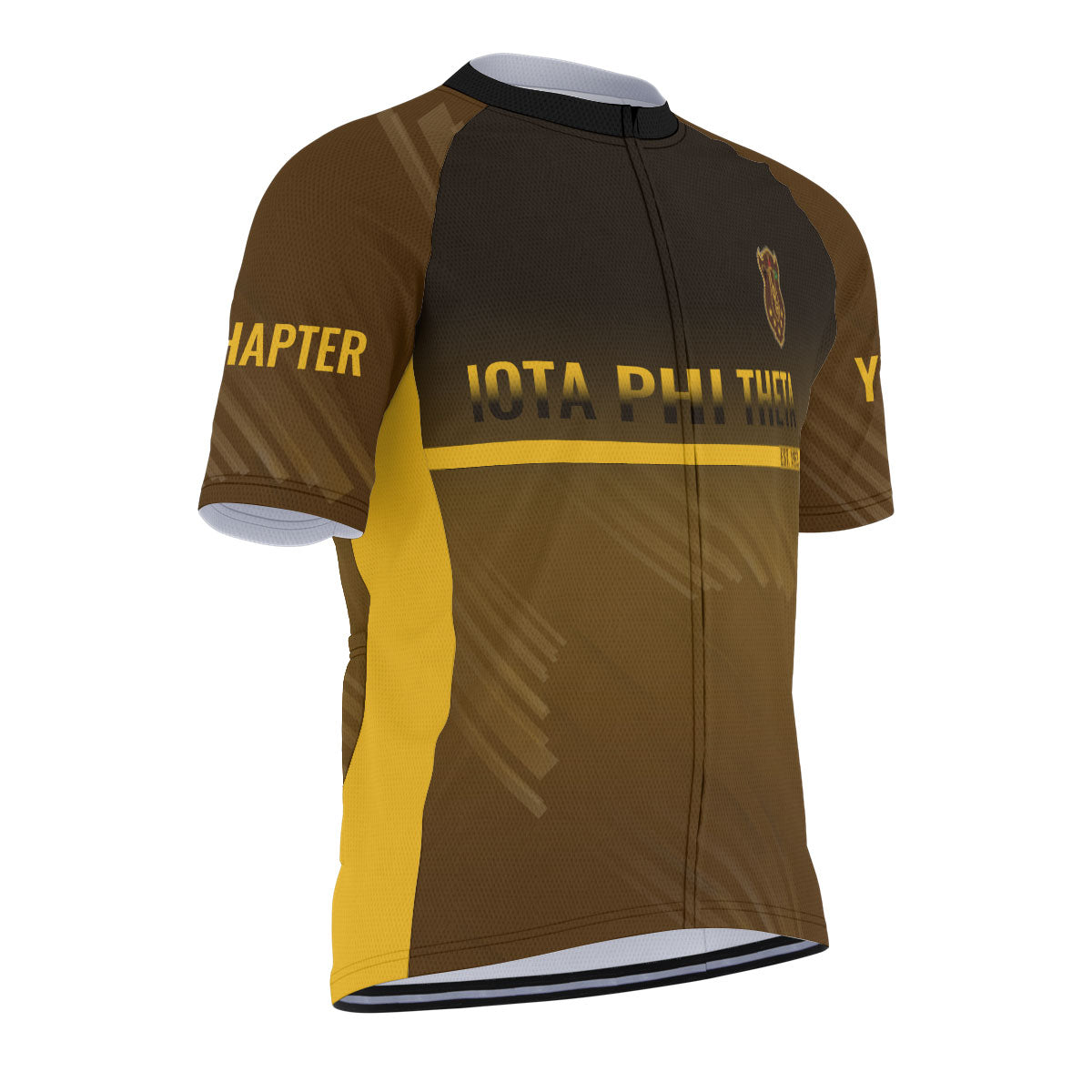 Iota Phi Theta Cycling Jersey Custom Charcoal Brown Iced Style
