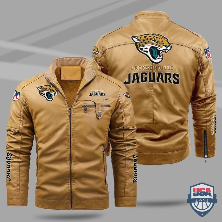 Jacksonville Jaguars Fleece Leather Jacket - HVsun