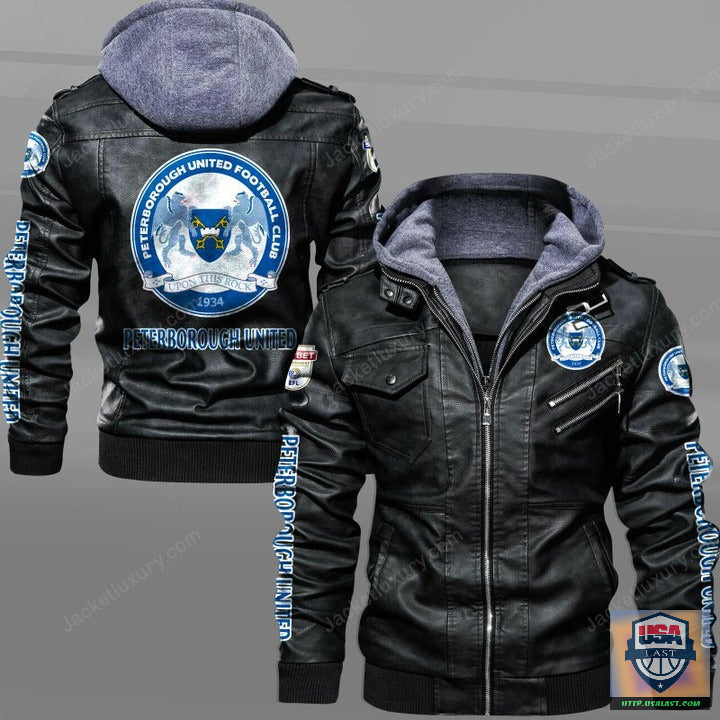Peterborough United F.C Leather Jacket - HVsun