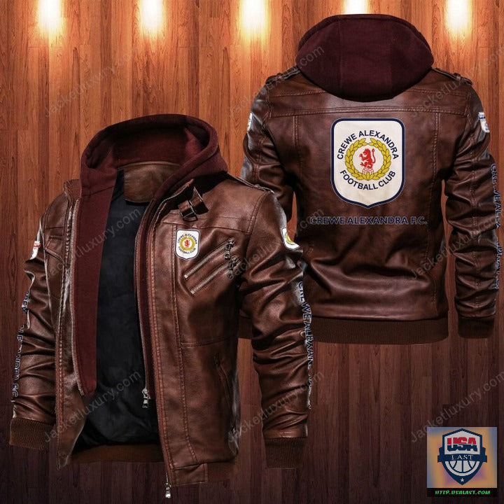 Crewe Alexandra F.C Leather Jacket - HVsun
