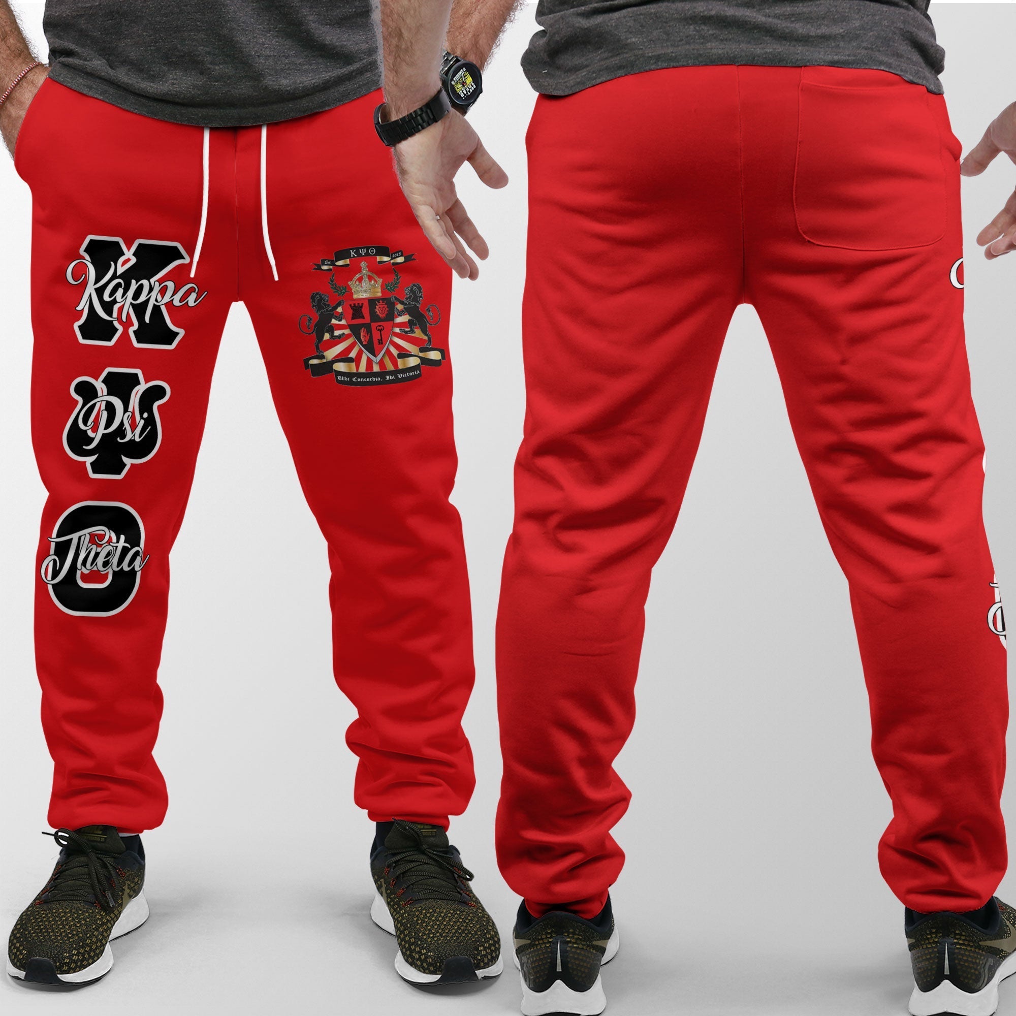 Fraternity Pant - Kappa Psi Theta Jogger Pant Original Red Style