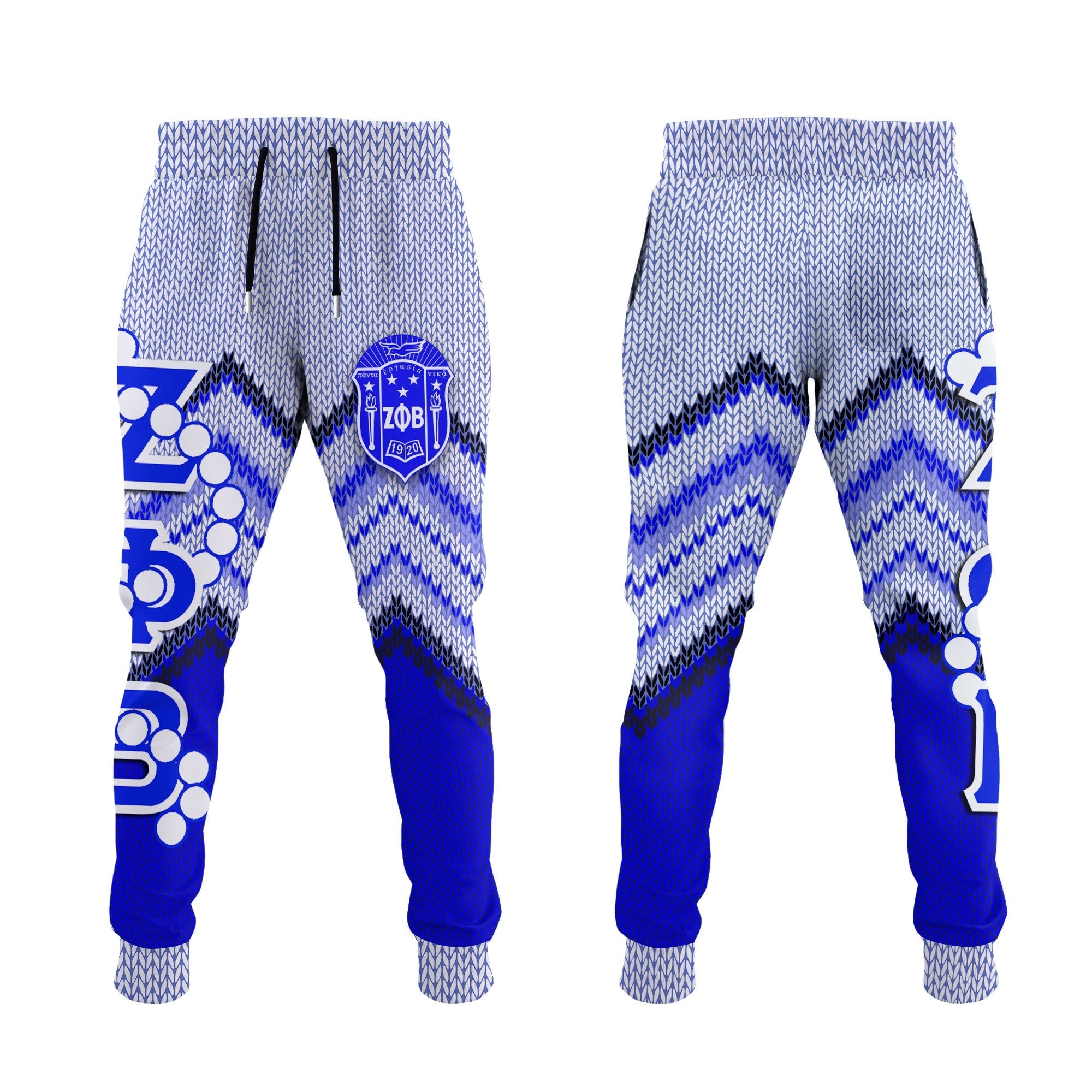 Sorority Pant - Christmas Zeta Phi Beta Pearl Jogger Pant Four Girl Style