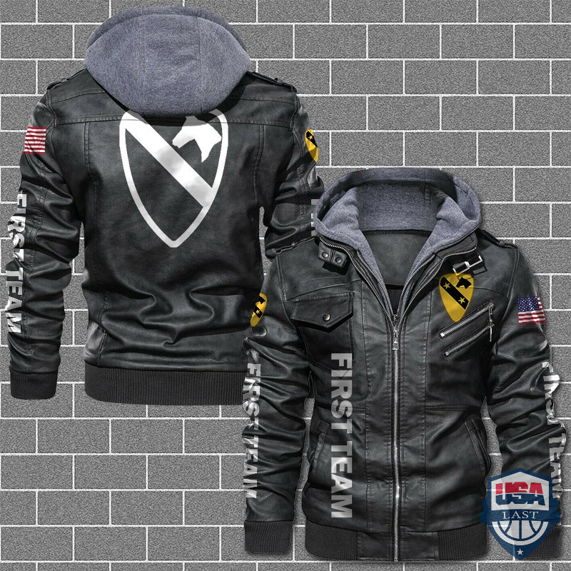 1st Cavalry Division Leather Jacket - HVsun