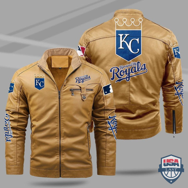 Kansas City Royals Fleece Leather Jacket - HVsun