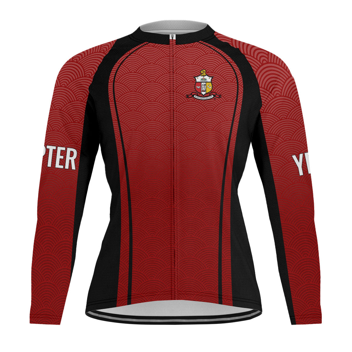 Kappa Alpha Psi Cycling Jersey Custom Crimson Wave Style