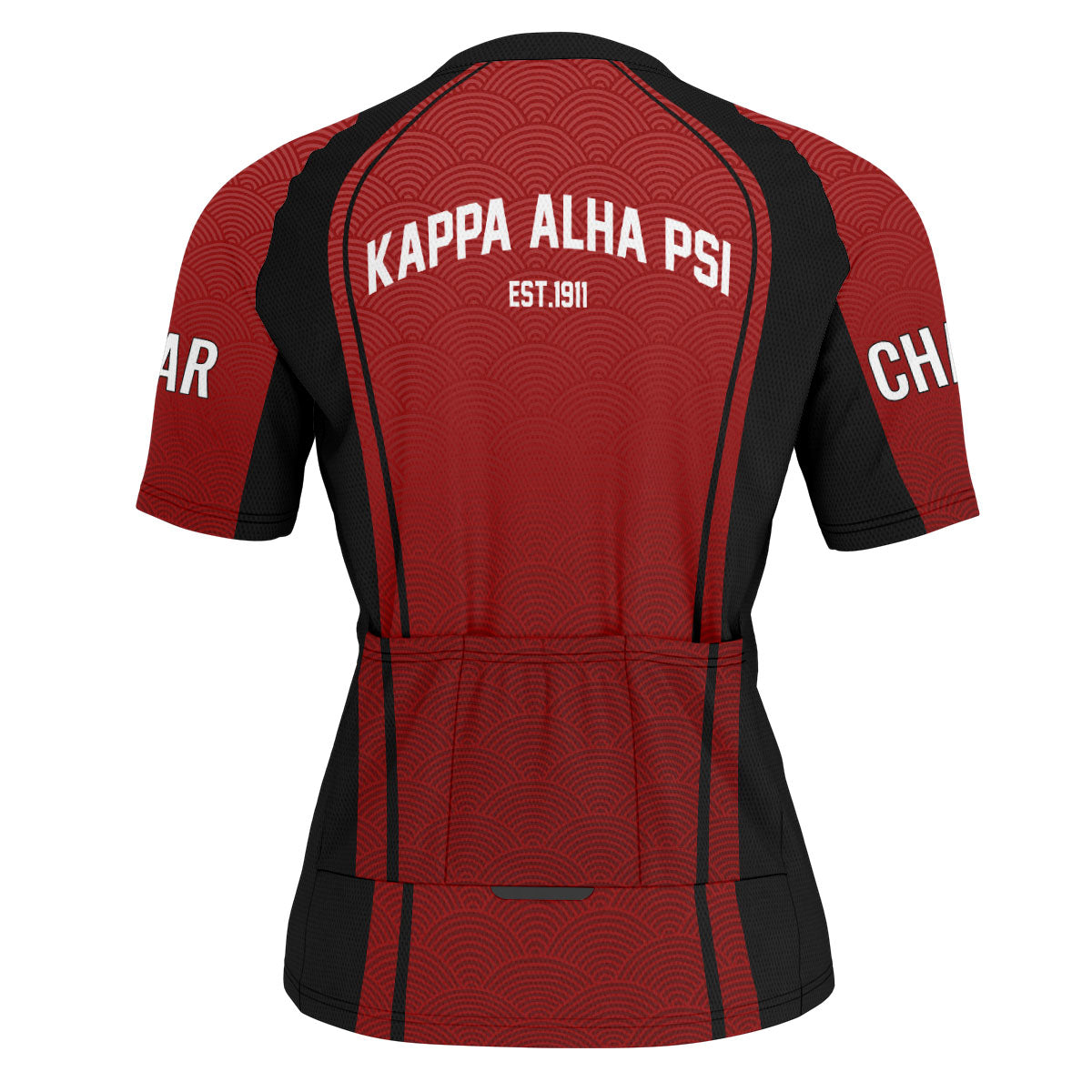 Kappa Alpha Psi Cycling Jersey Custom Crimson Wave Style