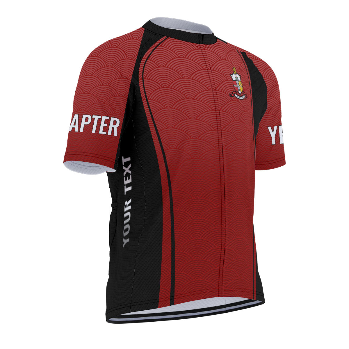Kappa Alpha Psi Cycling Jersey Custom Crimson Wave Style