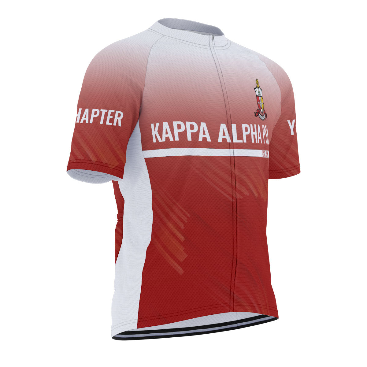 Kappa Alpha Psi Cycling Jersey Custom Crimson White Iced Style