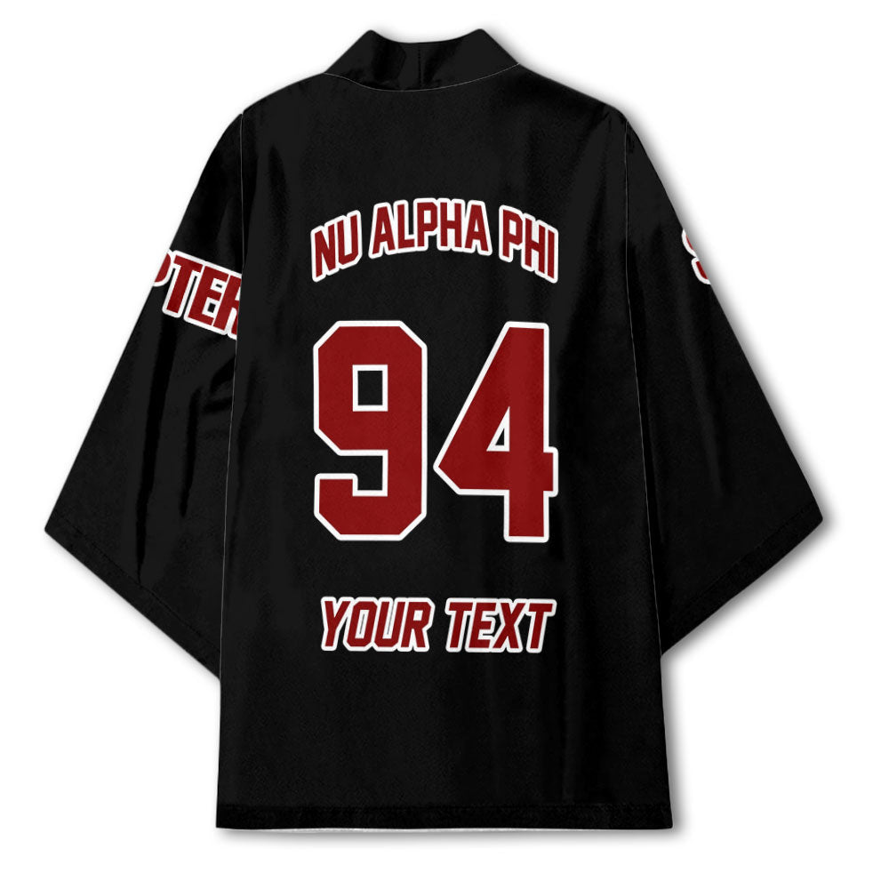 Fraternity Kimono - Personalized Nu Alpha Phi Kimono Original Dark Style