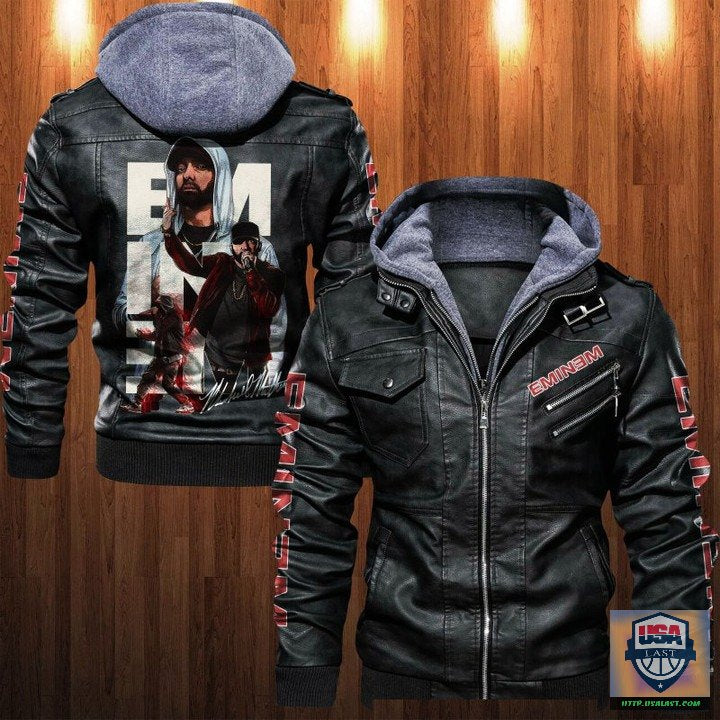 Rapper Eminem Leather jacket - HVsun