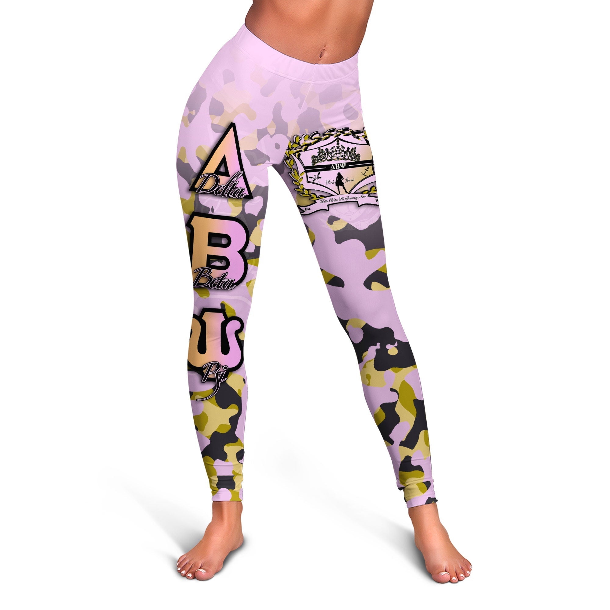 Sorority Legging - Delta Beta Psi Legging Camouflage Style