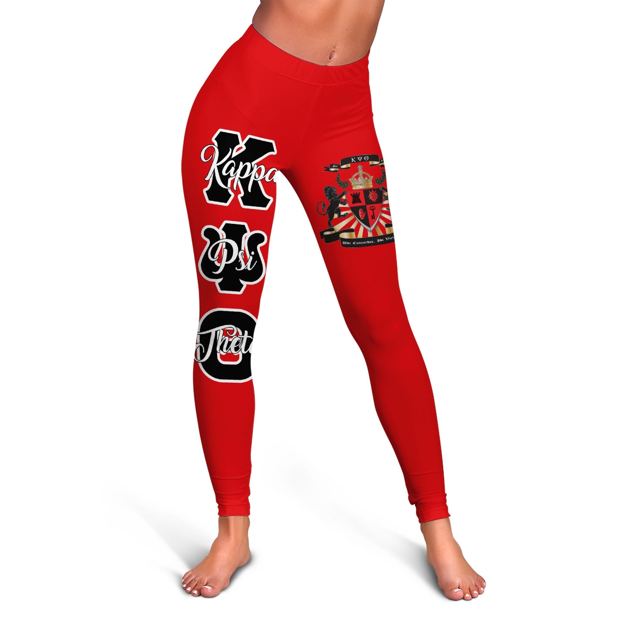 Fraternity Legging - Kappa Psi Theta Legging Original Red Style