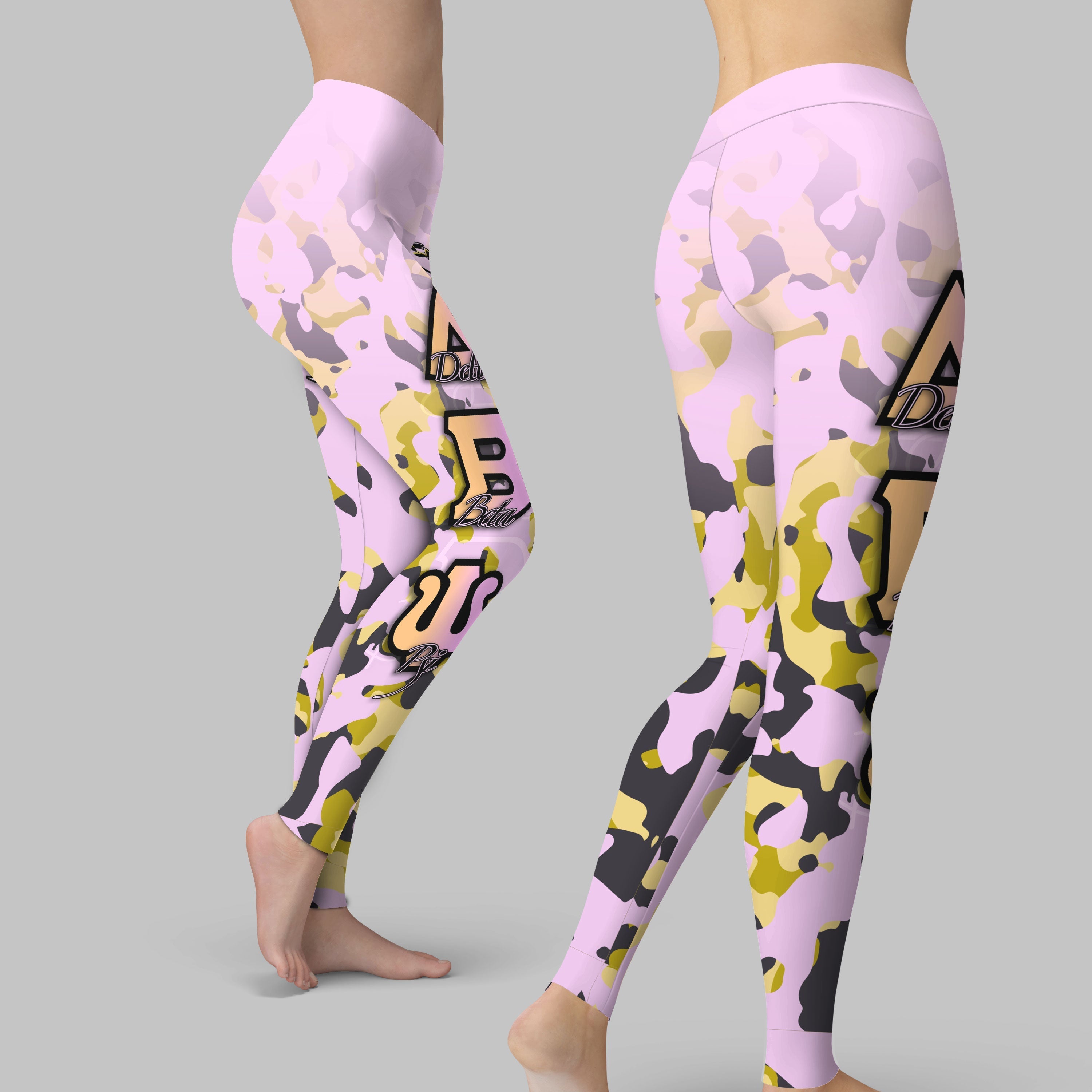 Sorority Legging - Delta Beta Psi Legging Camouflage Style