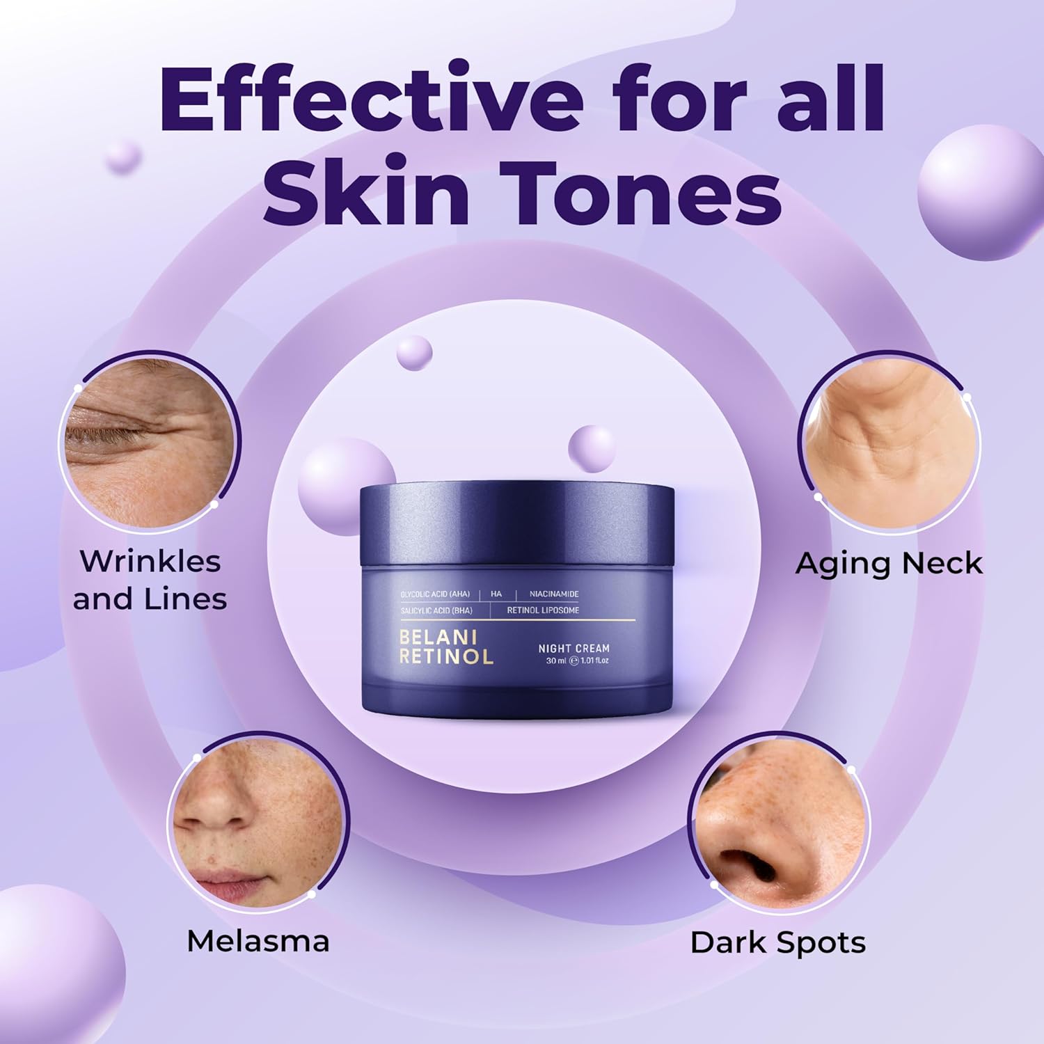 Abera Belani Retinol Night Cream 30ml