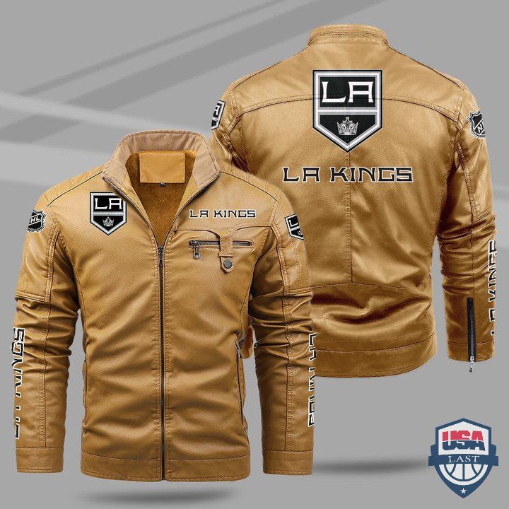Los Angeles Kings Fleece Leather Jacket - HVsun