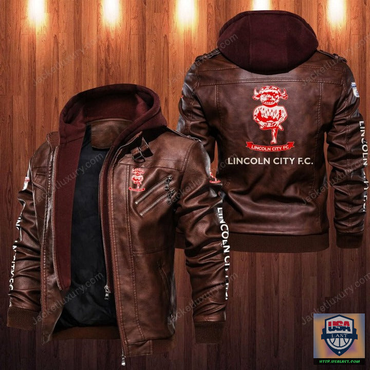 Lincoln City F.C Leather Jacket - HVsun