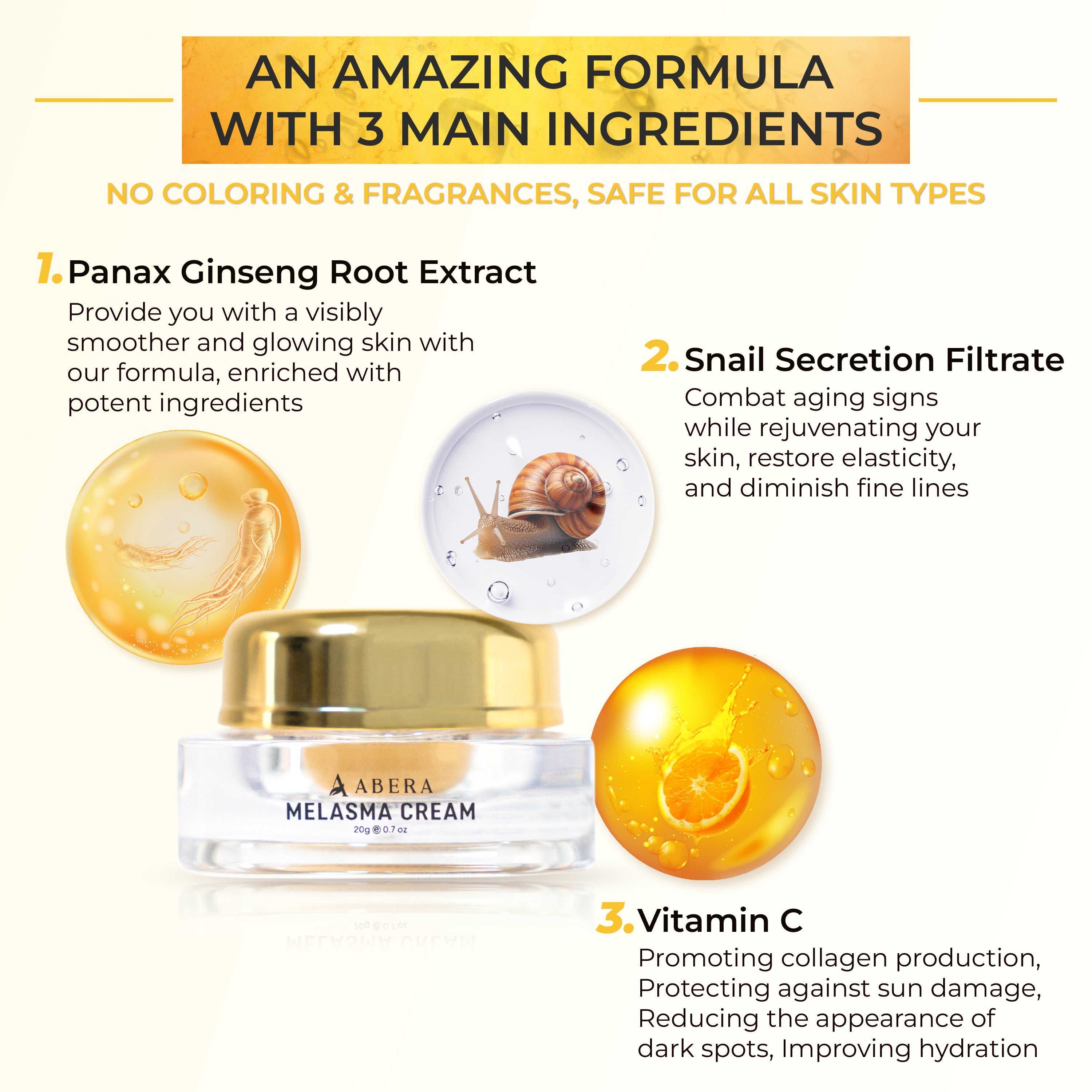 ABERA Melasma Cream 20ml (Premium Version)