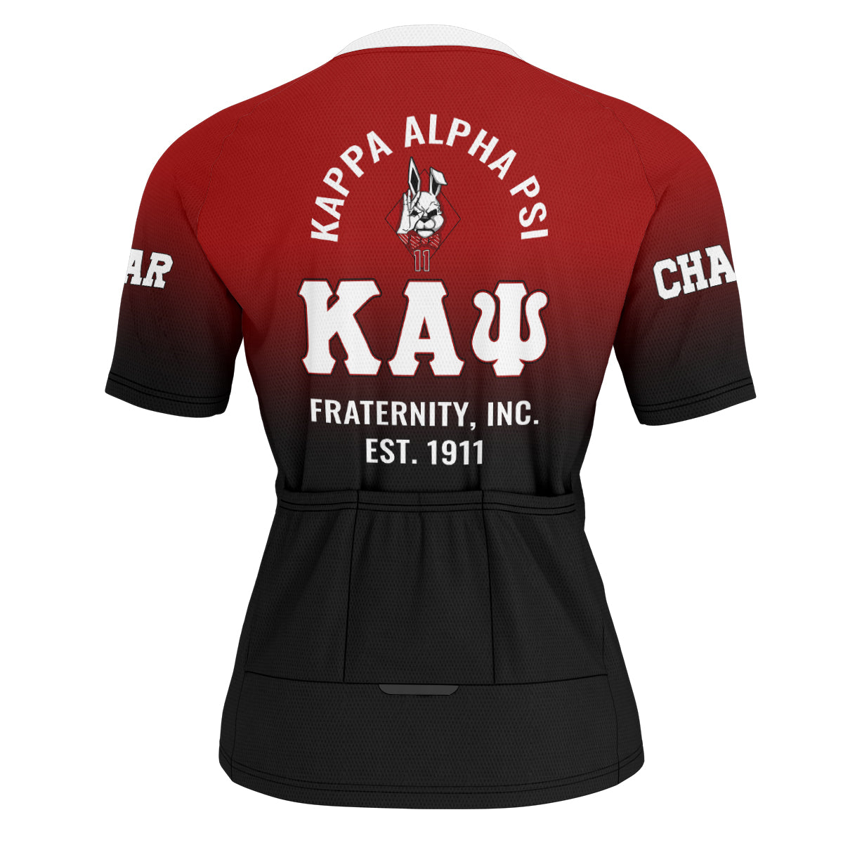 Kappa Alpha Psi Cycling Jersey Custom Crimson Geometric Lines Style