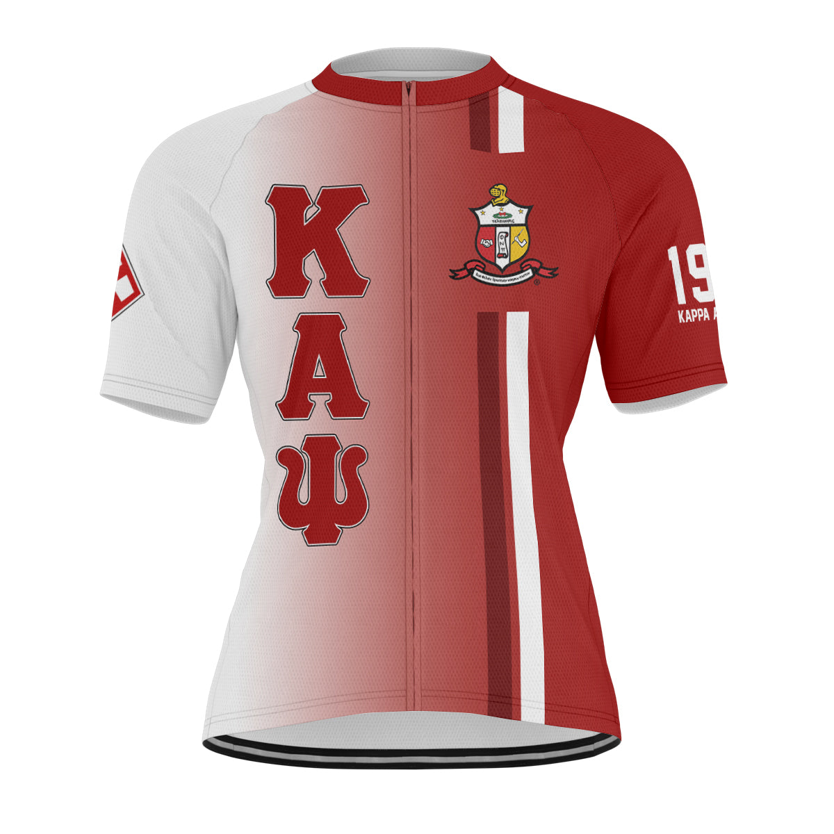 Kappa Alpha Psi Cycling Jersey Custom Black Gold Side Gradient Style