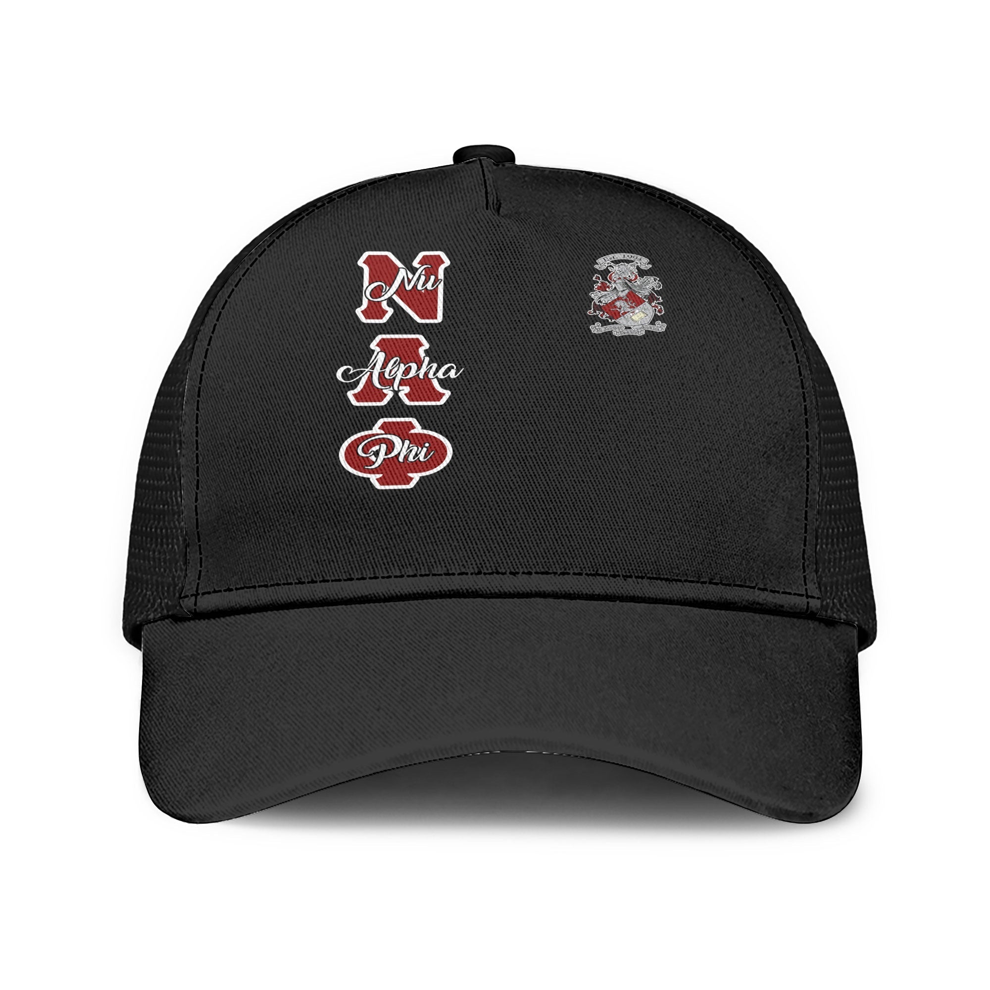 Fraternity Cap - Nu Alpha Phi Mesh Back Cap Original Dark Style