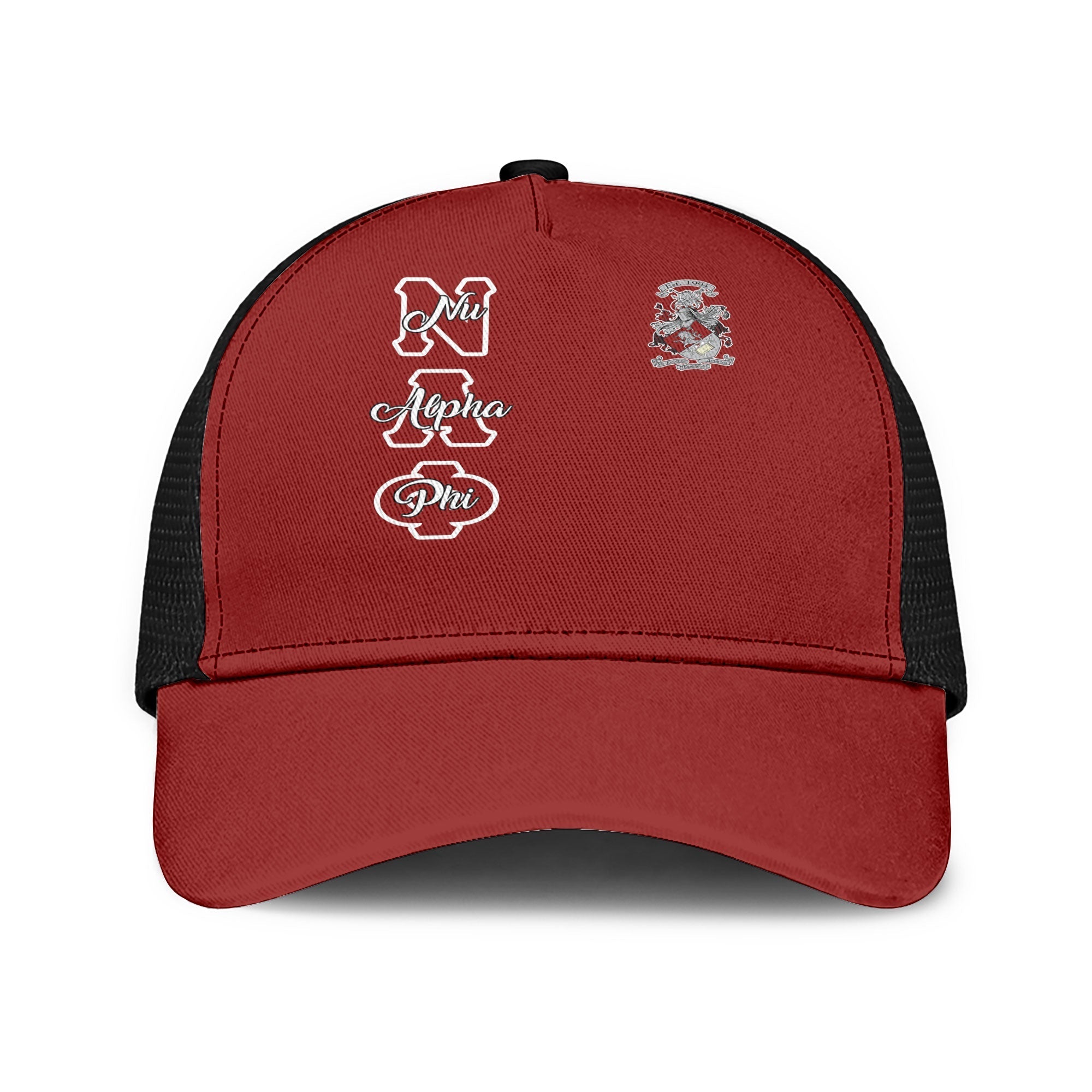 Fraternity Cap - Nu Alpha Phi Mesh Back Cap Original Maroon Style