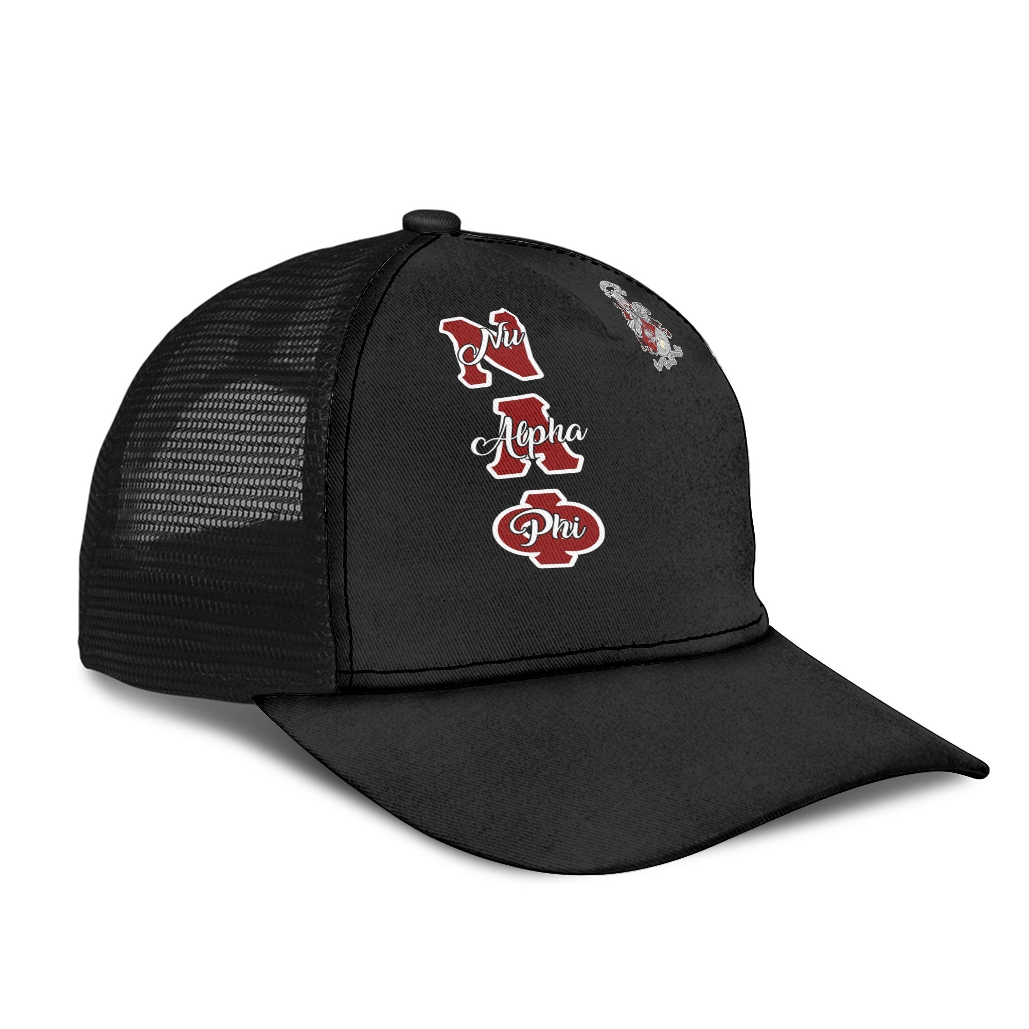 Fraternity Cap - Nu Alpha Phi Mesh Back Cap Original Dark Style