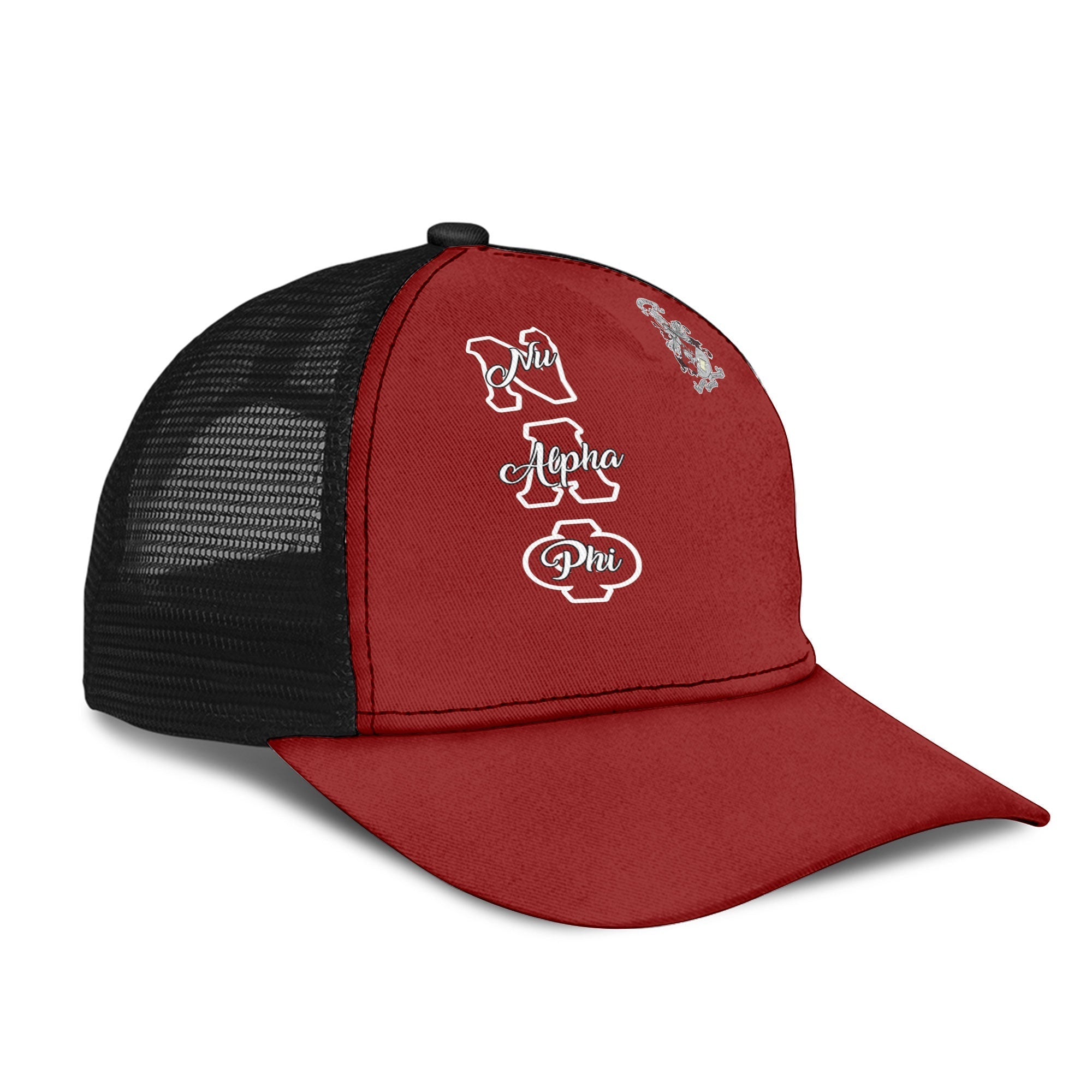 Fraternity Cap - Nu Alpha Phi Mesh Back Cap Original Maroon Style