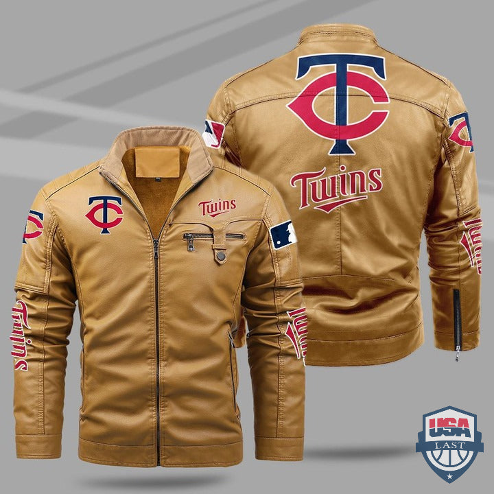 Minnesota Twins Fleece Leather Jacket - HVsun