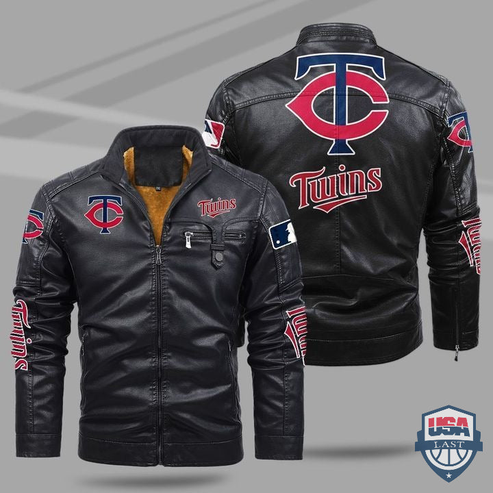 Minnesota Twins Fleece Leather Jacket - HVsun