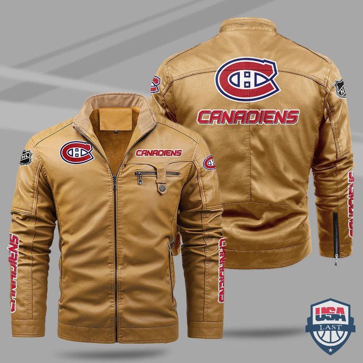 Montreal Canadiens Fleece Leather Jacket - HVsun