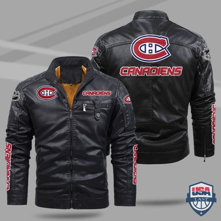 Montreal Canadiens Fleece Leather Jacket - HVsun