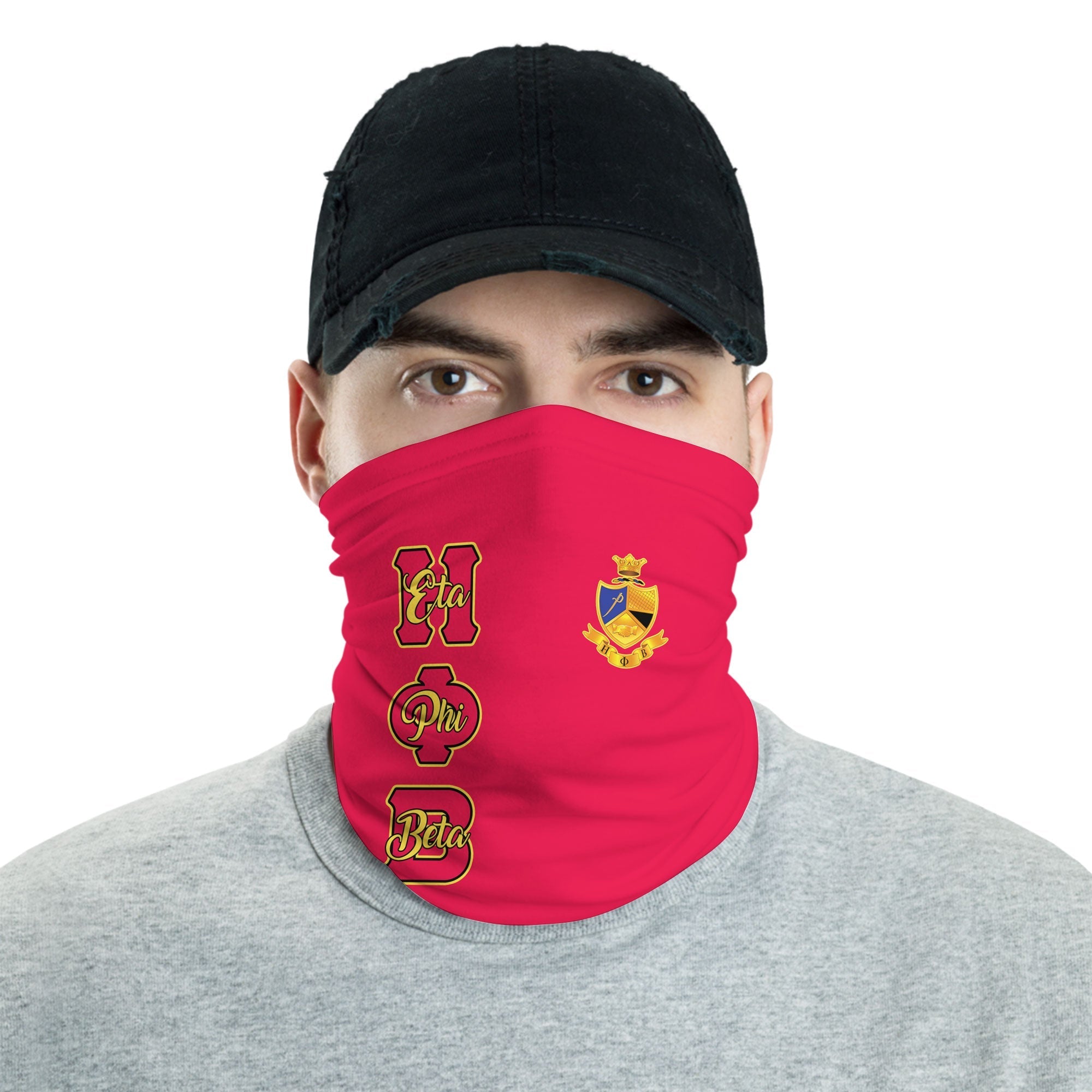 Sorority Neck Gaiter - Eta Phi Beta Neck Gaiter Original Red Style