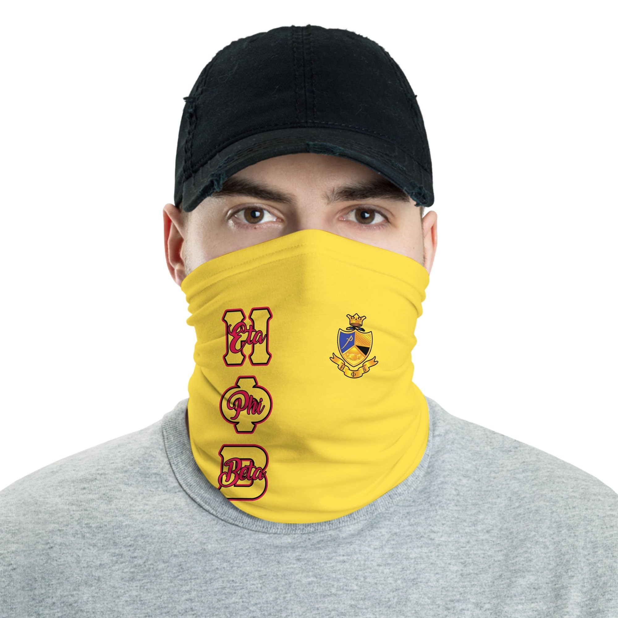 Sorority Neck Gaiter - Eta Phi Beta Neck Gaiter Original Yellow Style