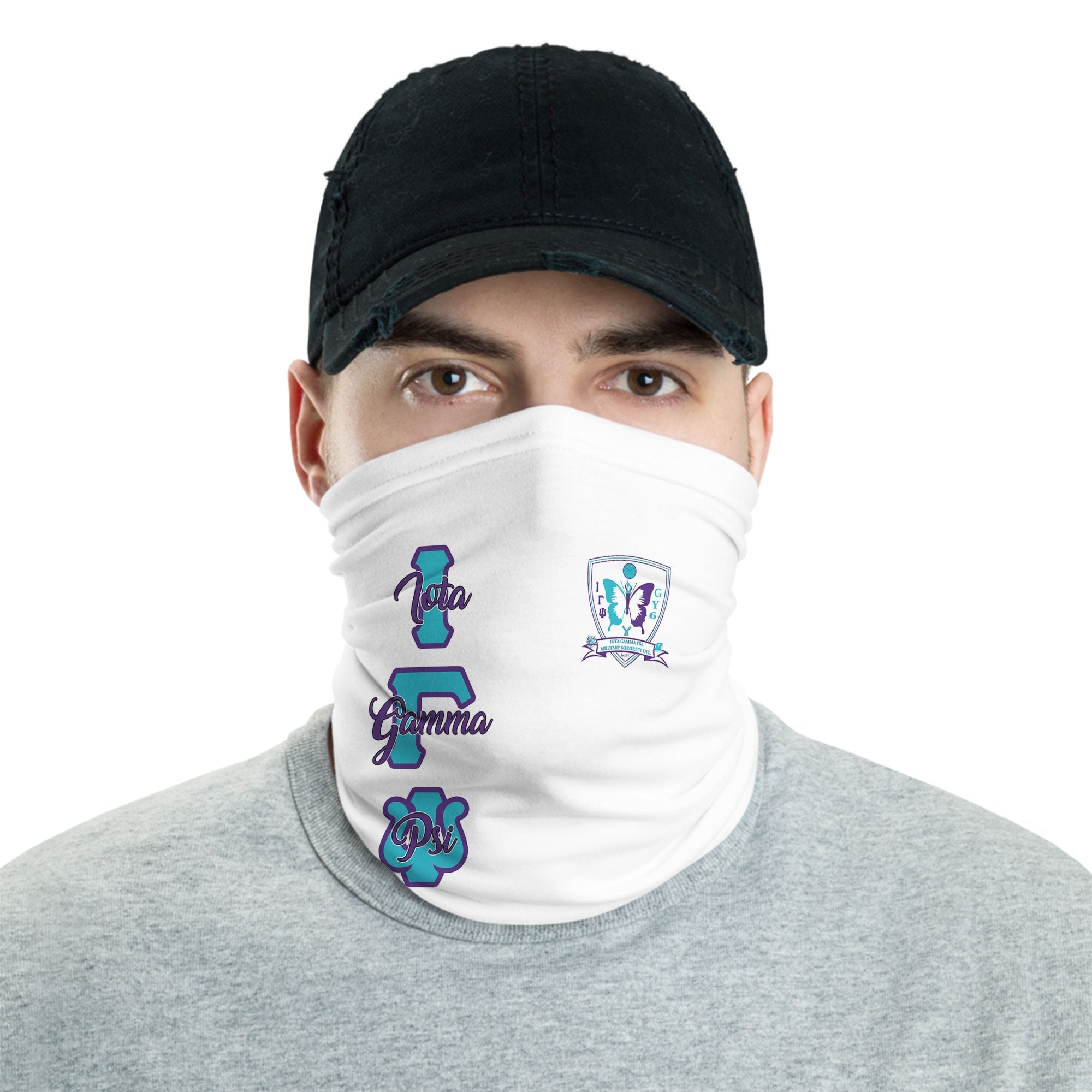 Sorority Neck Gaiter - Iota Gamma Psi Neck Gaiter Original White Style