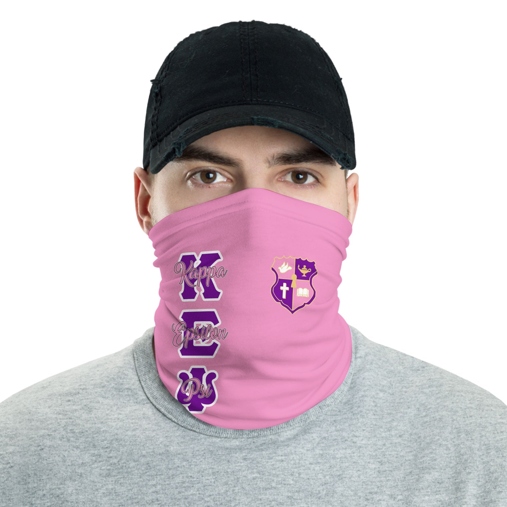 Sorority Neck Gaiter - Kappa Epsilon Psi Neck Gaiter Original Pink Style