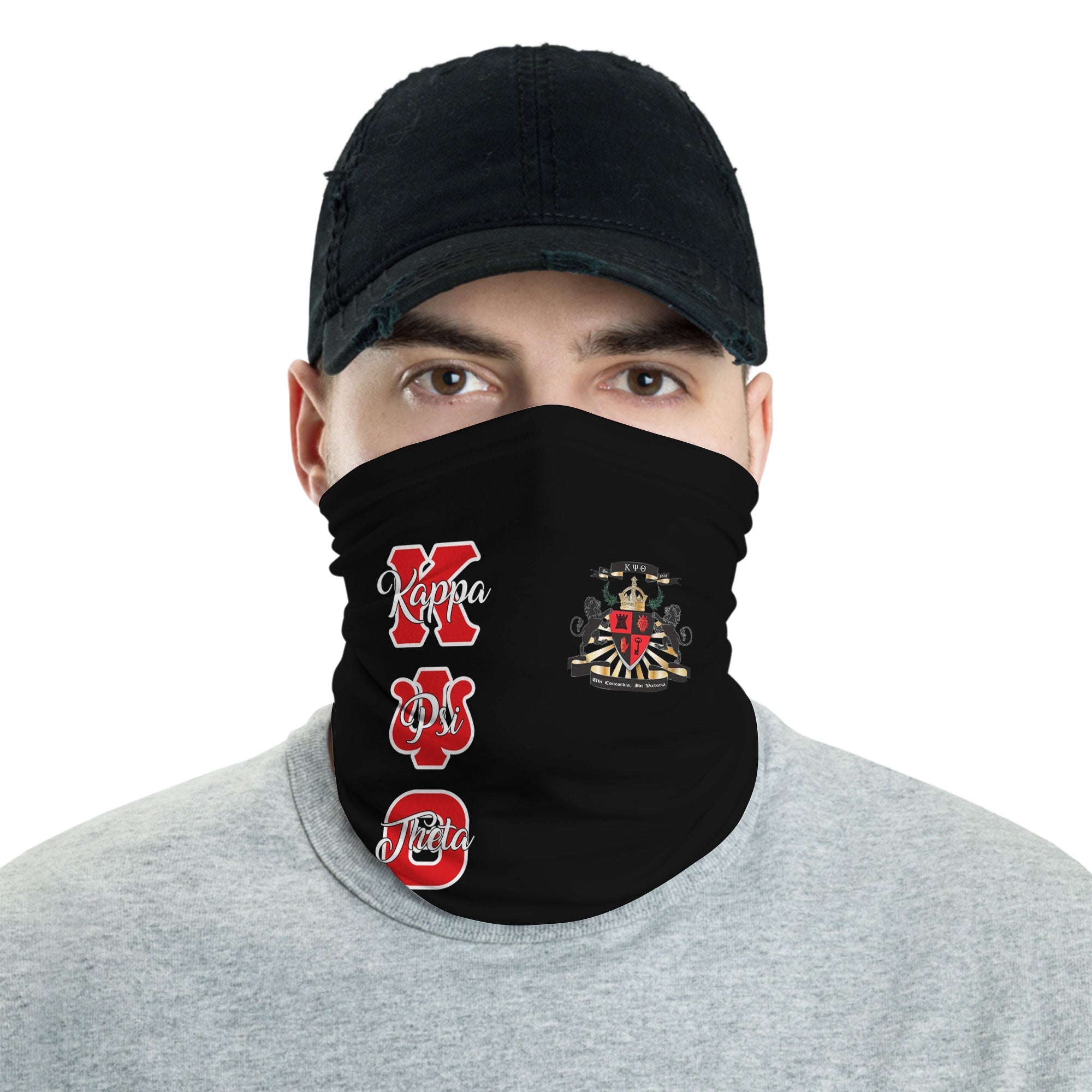 Fraternity Neck Gaiter - Kappa Psi Theta Neck Gaiter Original Dark Style
