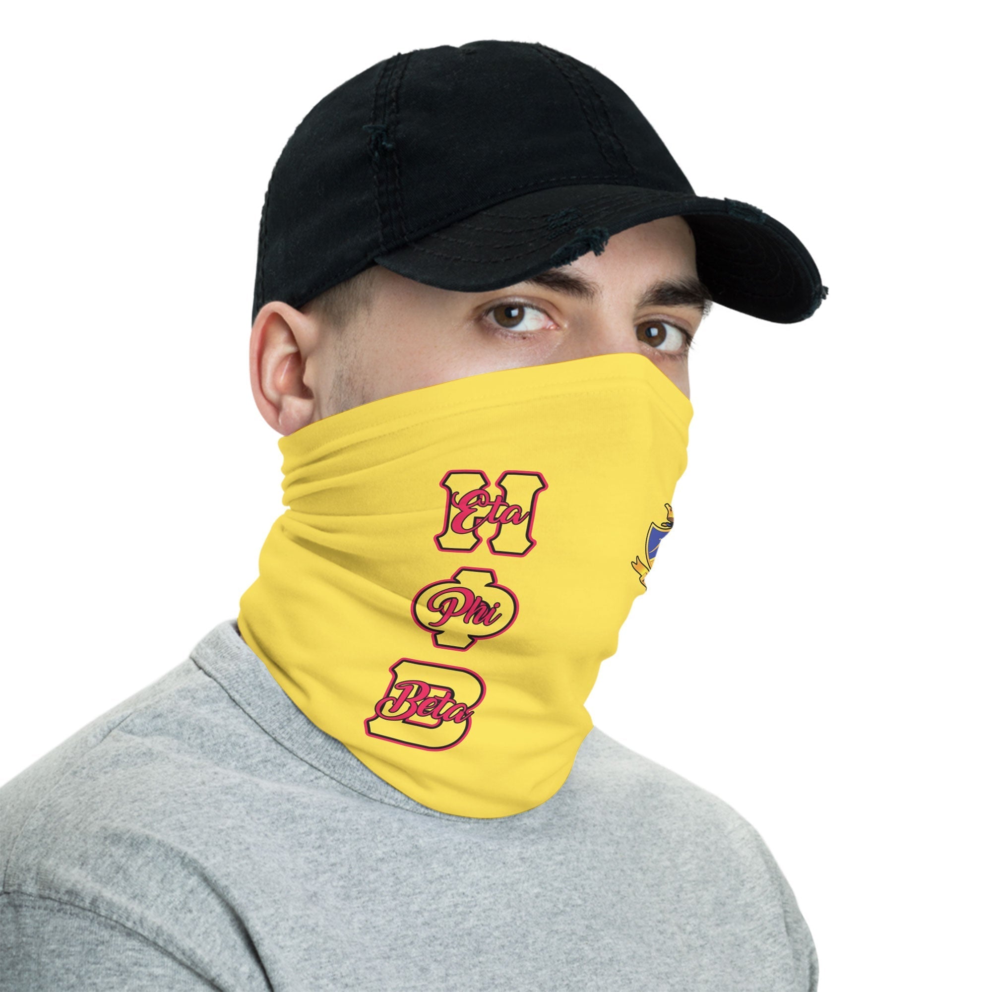 Sorority Neck Gaiter - Eta Phi Beta Neck Gaiter Original Yellow Style