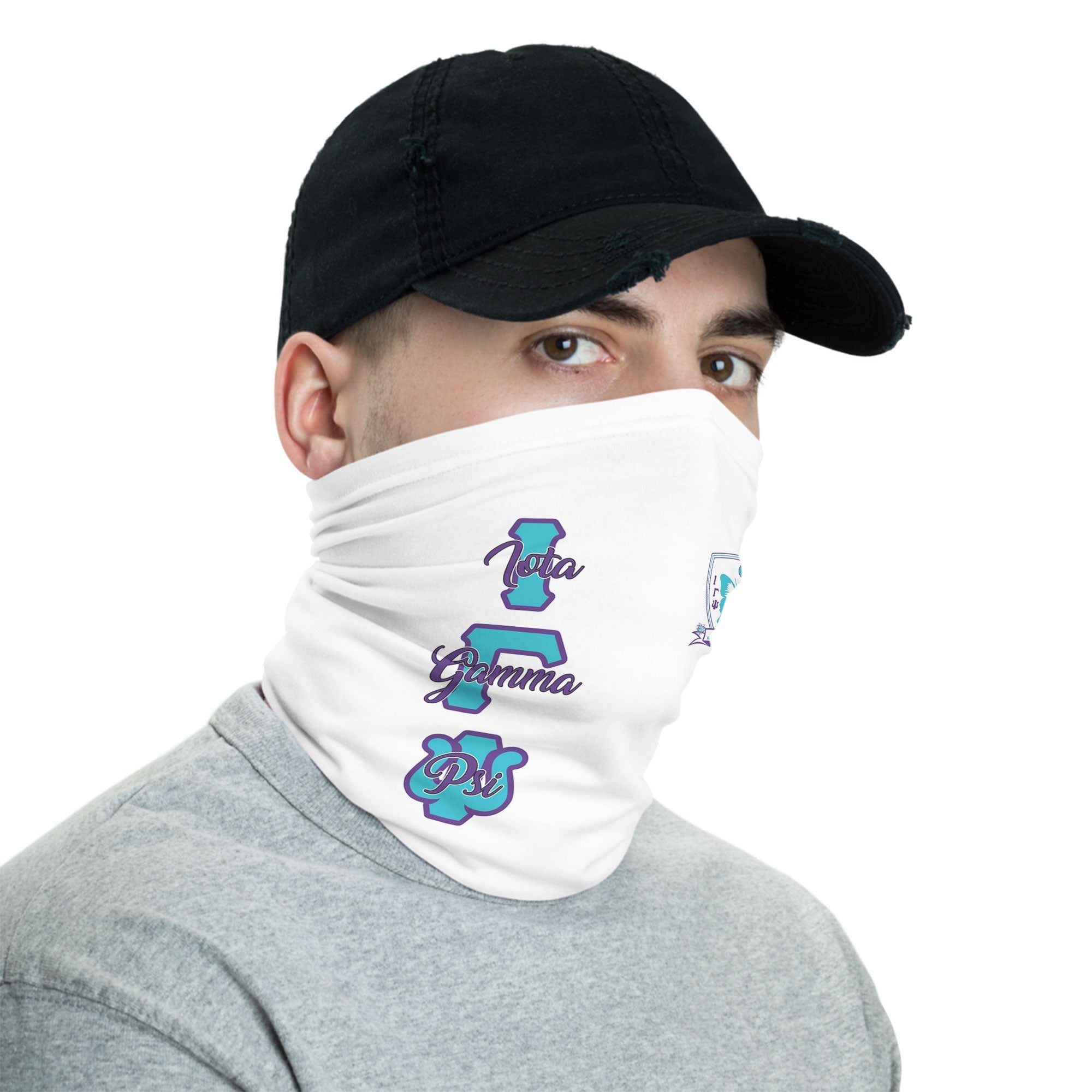 Sorority Neck Gaiter - Iota Gamma Psi Neck Gaiter Original White Style