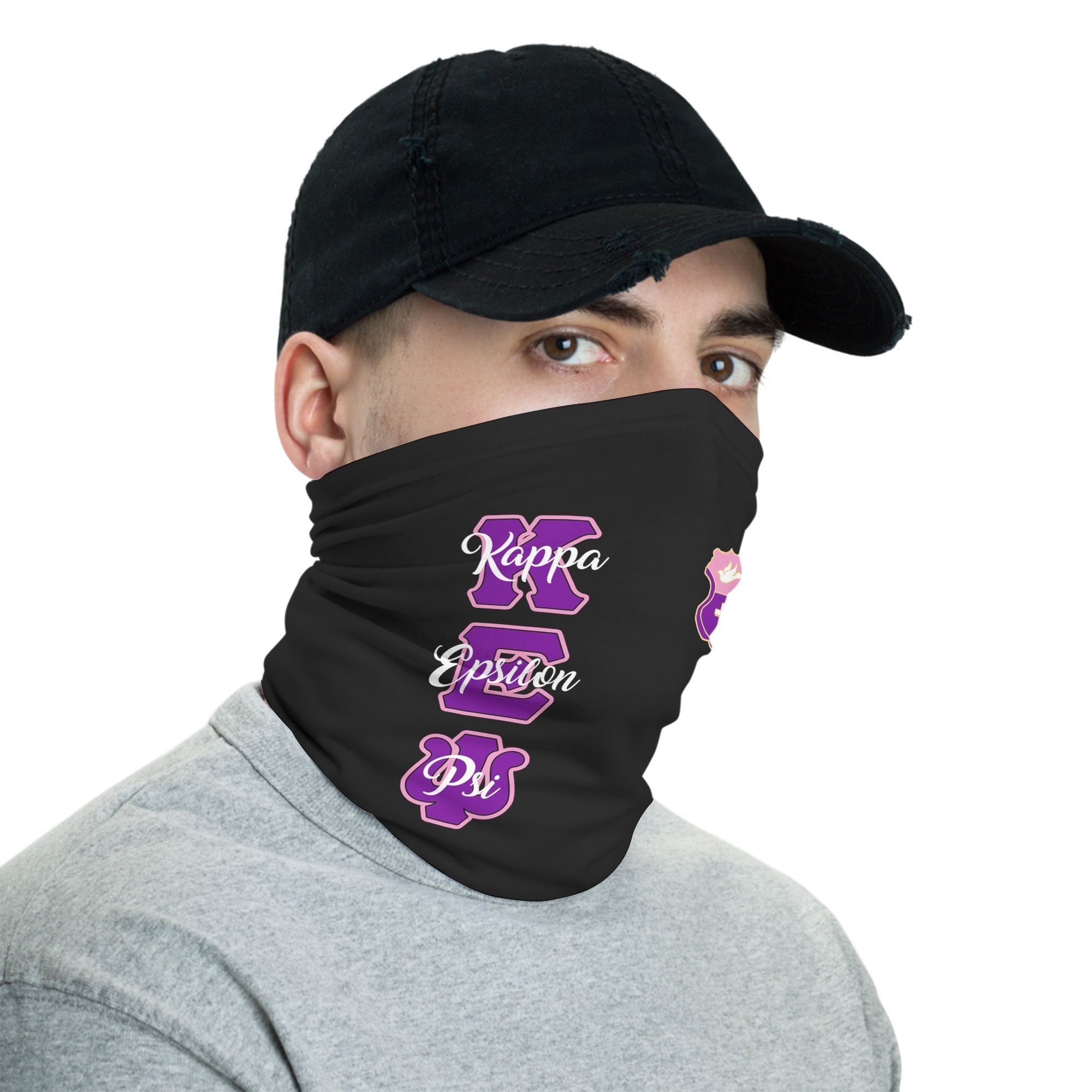 Sorority Neck Gaiter - Kappa Epsilon Psi Neck Gaiter Original Dark Style