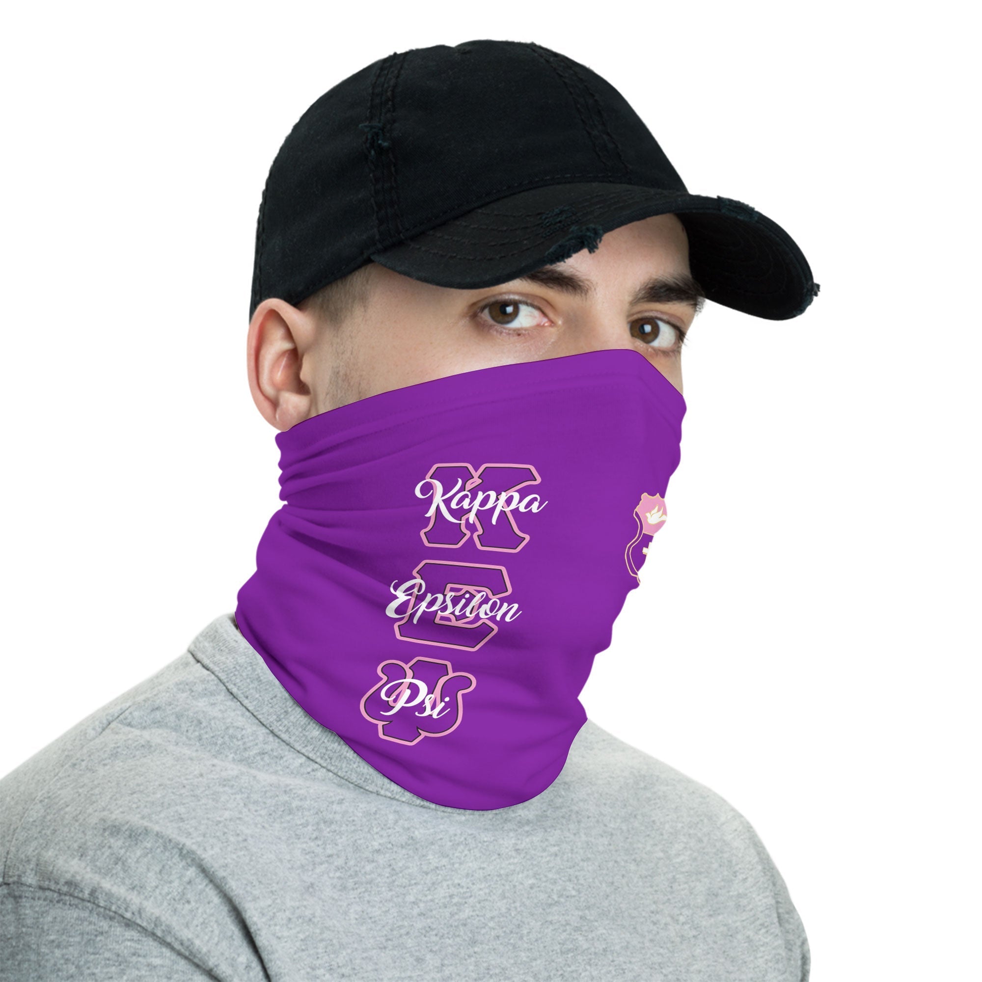 Sorority Neck Gaiter - Kappa Epsilon Psi Neck Gaiter Original Purple Style