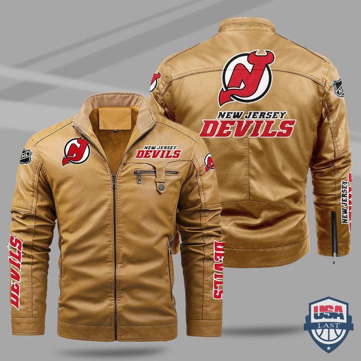 New Jersey Devils Fleece Leather Jacket - HVsun
