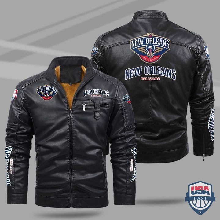 New Orleans Pelicans Fleece Leather Jacket - HVsun
