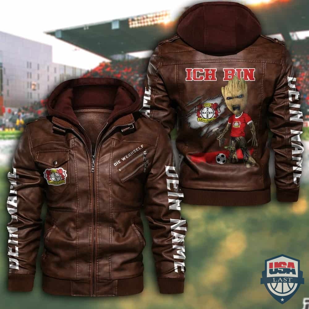 Bayer 04 Leverkusen FC Custom Name Leather Jacket - HVsun