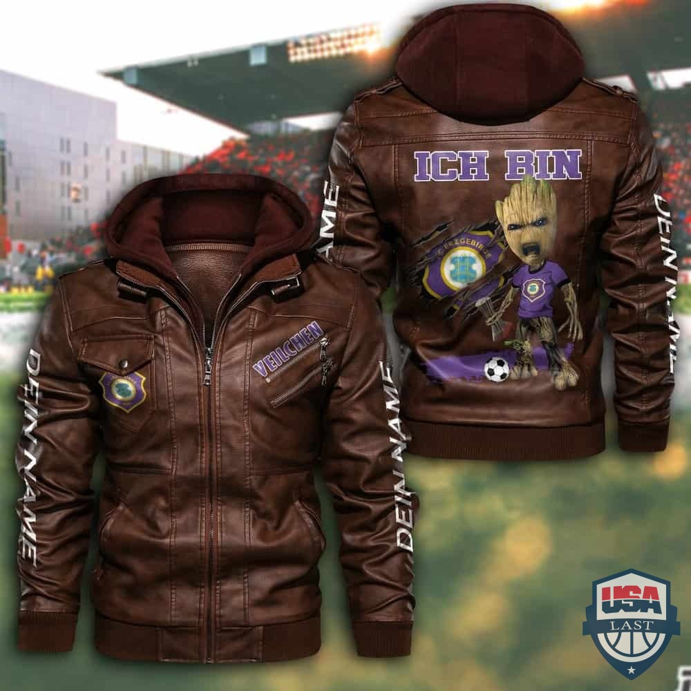 FC Erzgebirge Aue FC Custom Name Leather Jacket - USALast