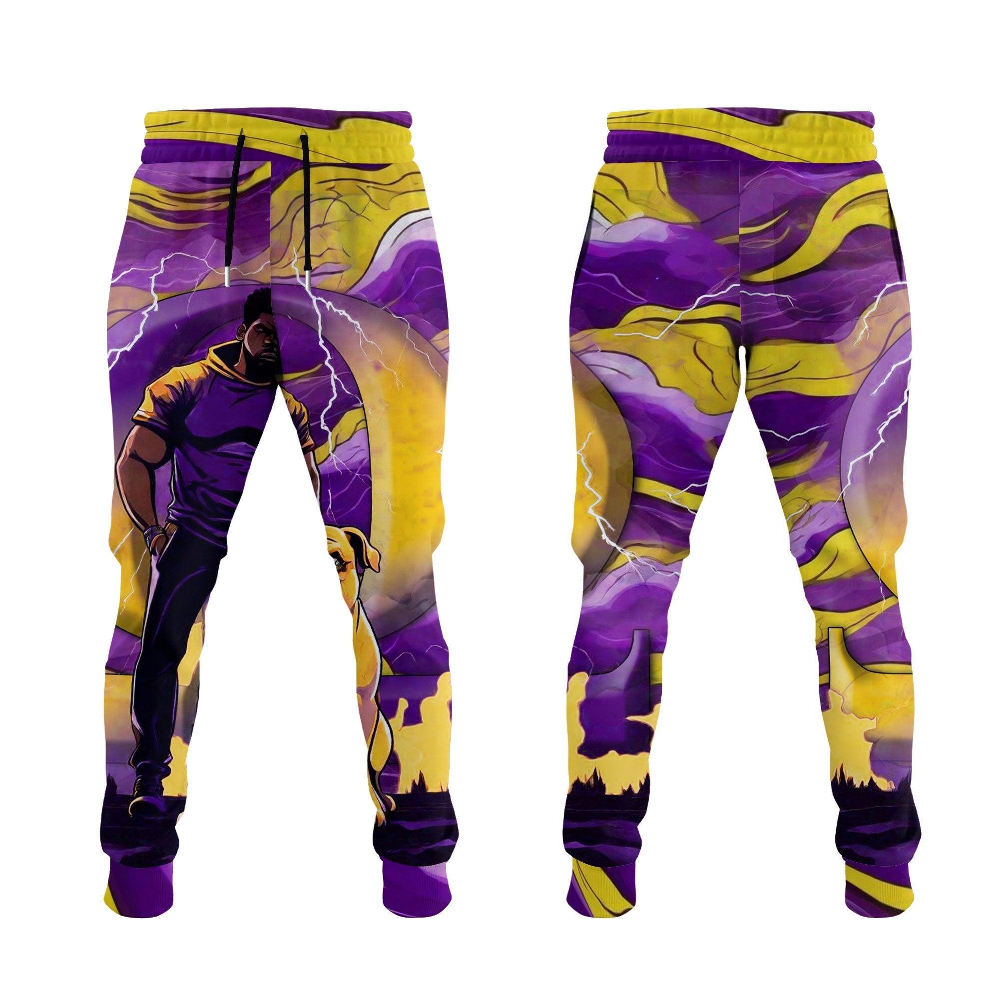 Fraternity Jogger Pant - OPP Jogger Pant Omega Son of Blood and Thunder Cloud Style