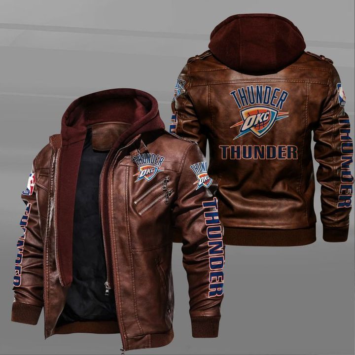 Oklahoma City Thunder Leather Jacket - HVsun