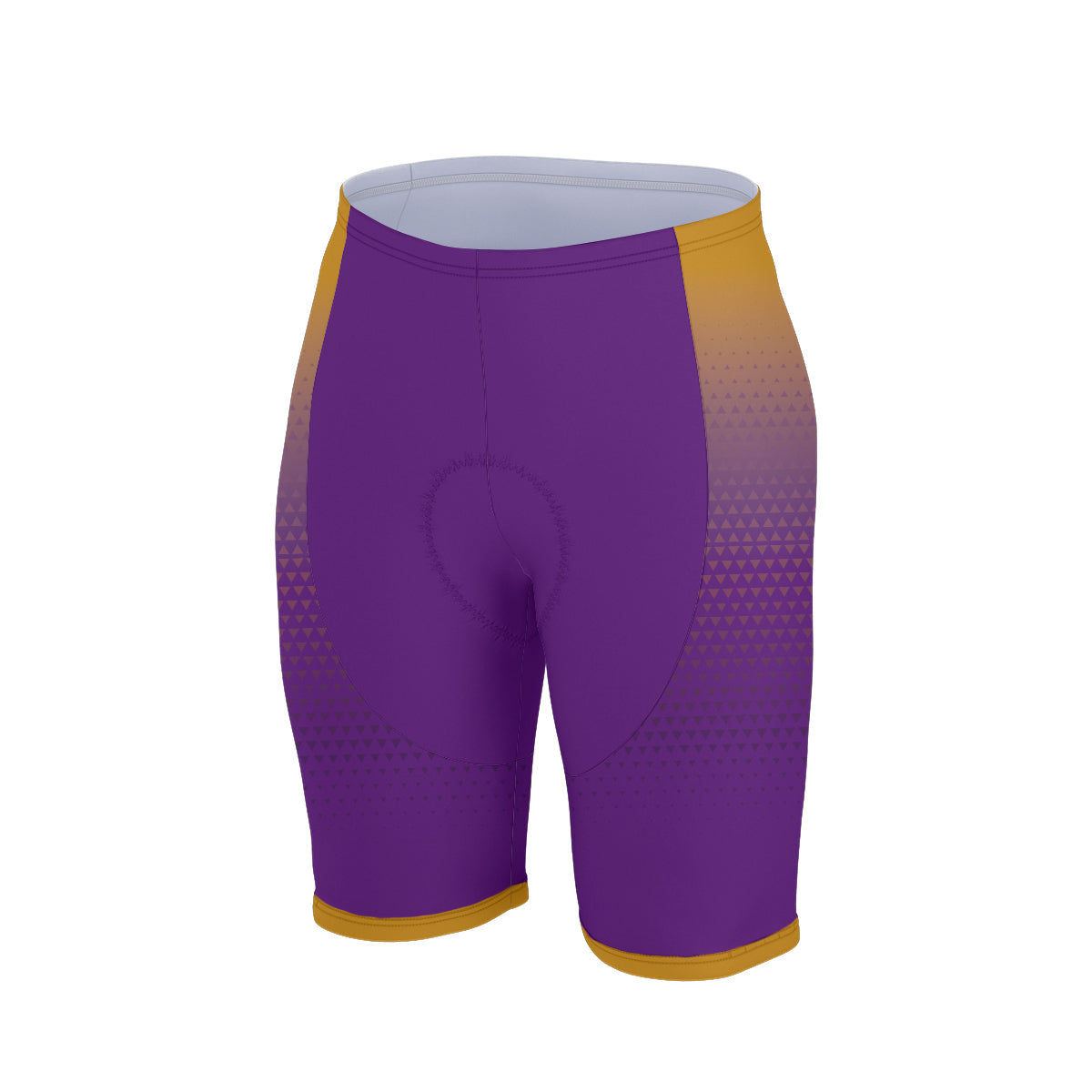 Omega Psi Phi Cycling Jersey Custom Purple Gold Gradient Triangle Style