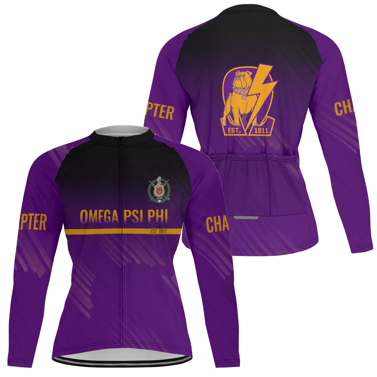 Omega Psi Phi Cycling Jersey Custom Purple Iced Style