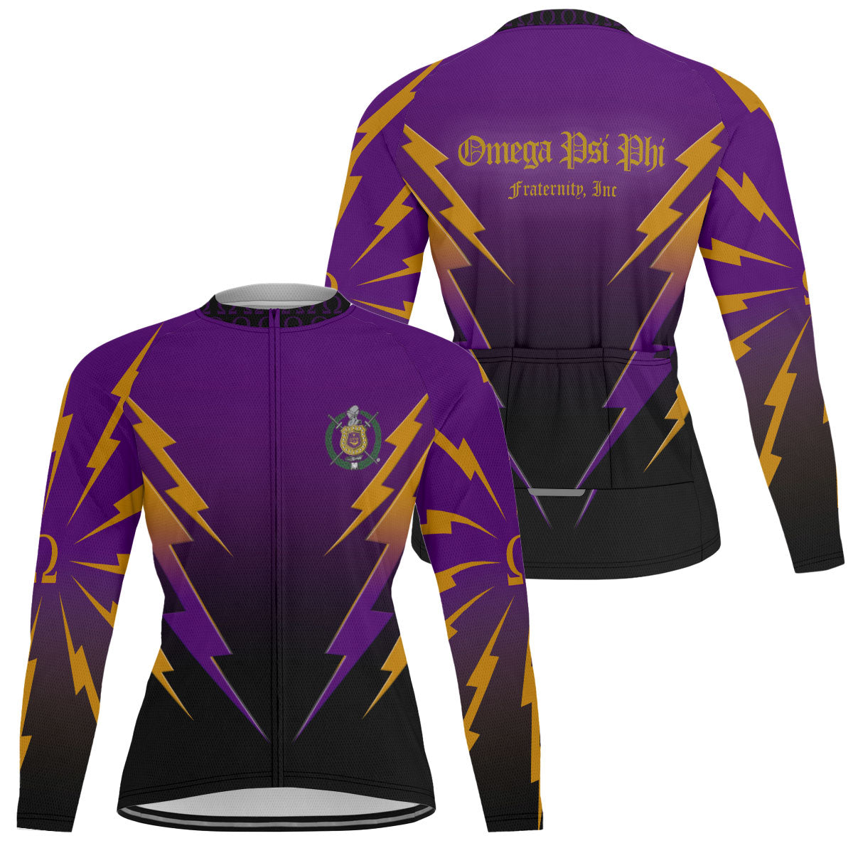 Omega Psi Phi Cycling Jersey Thunder Style